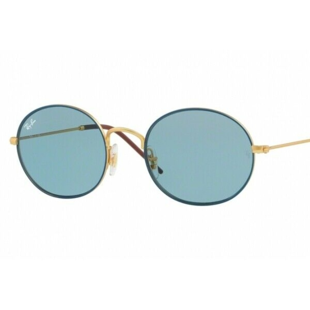 Ray Ban Beat Oval Sunlgasses Blue/Gold-Tone